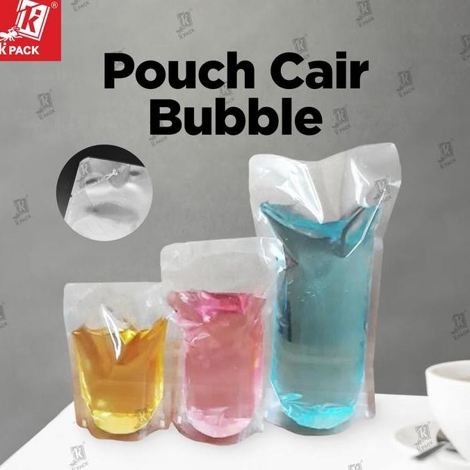

STANDING POUCH BUBBLE KPACK 250ML 500ML 1000ML (100 PCS) PLASTIK CAIRAN ASLI