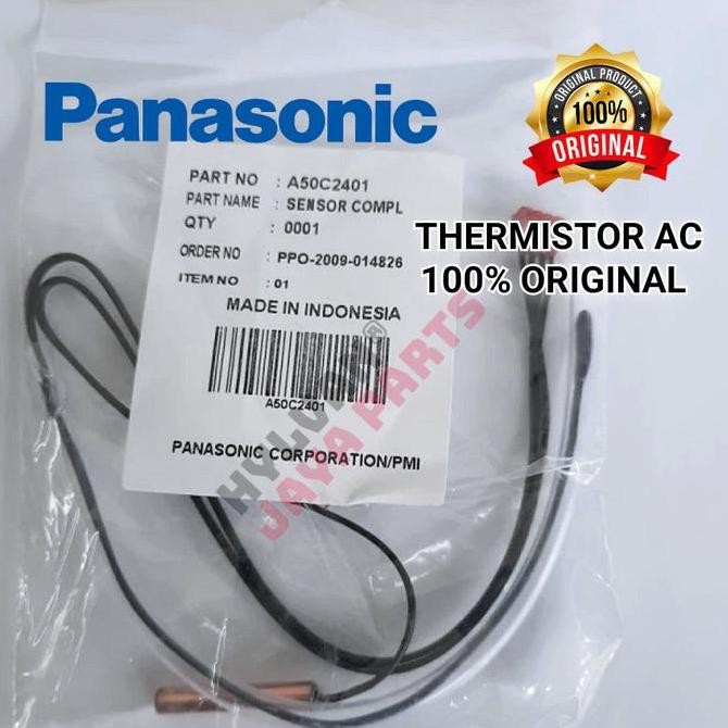baru thermistor termis ac panasonic r22 r32 original sensor suhu evaporator