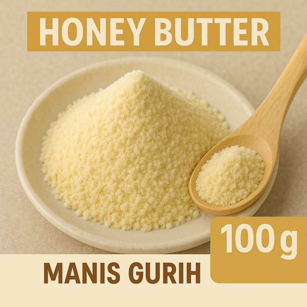 

Honey Butter 100 gram Bumbu Tabur Rasa Madu Mentega Manis Gurih Kekinian
