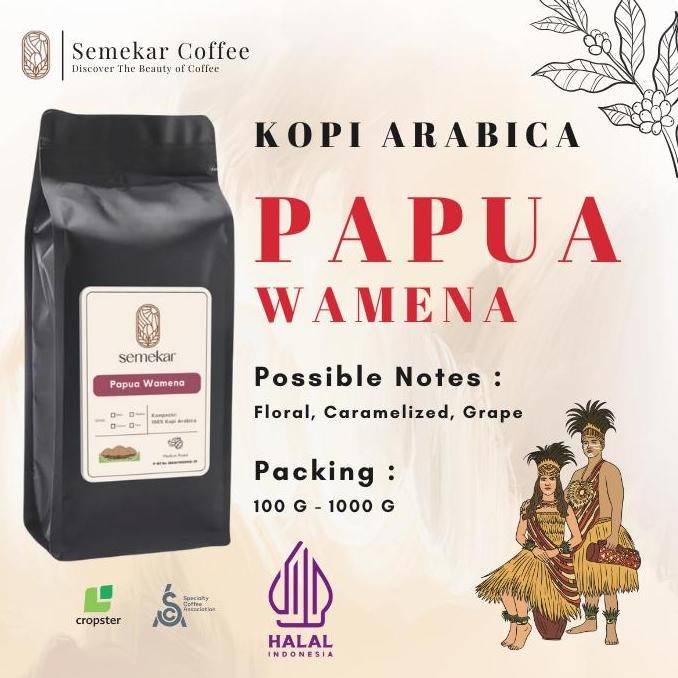 

READY SEMEKAR KOPI PAPUA WAMENA ARABIKA ROASTED BEANS - 500GR / 1KG SINGLE ORIGIN SPECIALTY COFFEE