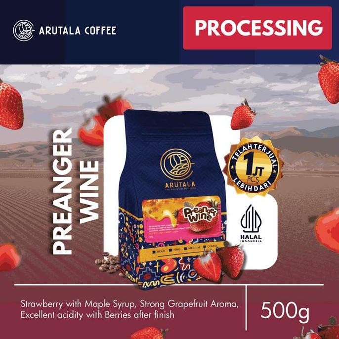 

READY KOPI ARABIKA JAWA PREANGER WINE ARUTALA 500GR - SPECIALTY ROASTED BEANS,