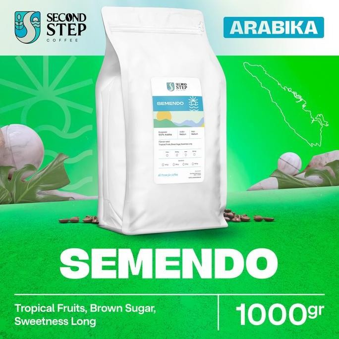 

READY KOPI ARABIKA SEMENDO 1KG - BIJI BUBUK ROASTED BEAN PREMIUM TANPA GULA