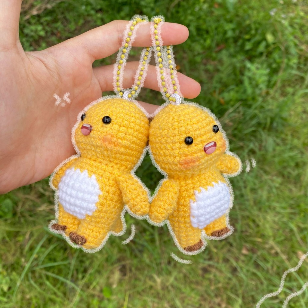 FLOWISE Nailong Dragon Keychain / Nailong Amigurumi