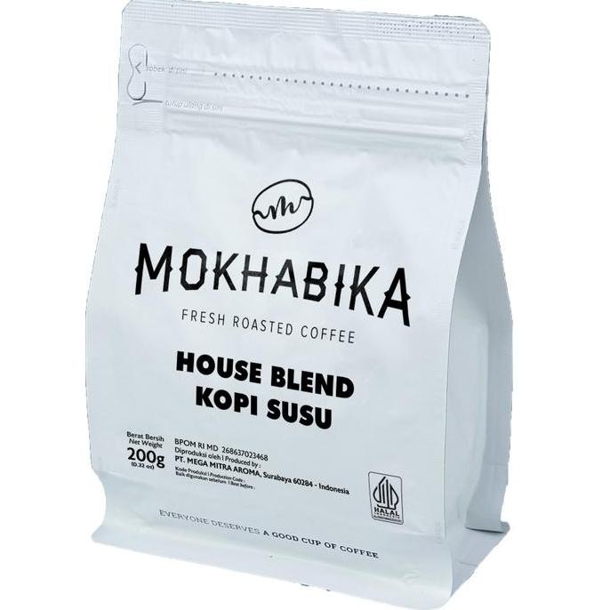 

READY MOKHABIKA HOUSE BLEND 200G - KOPI SUSU ARABIKA ROBUSTA BUBUK PREMIUM