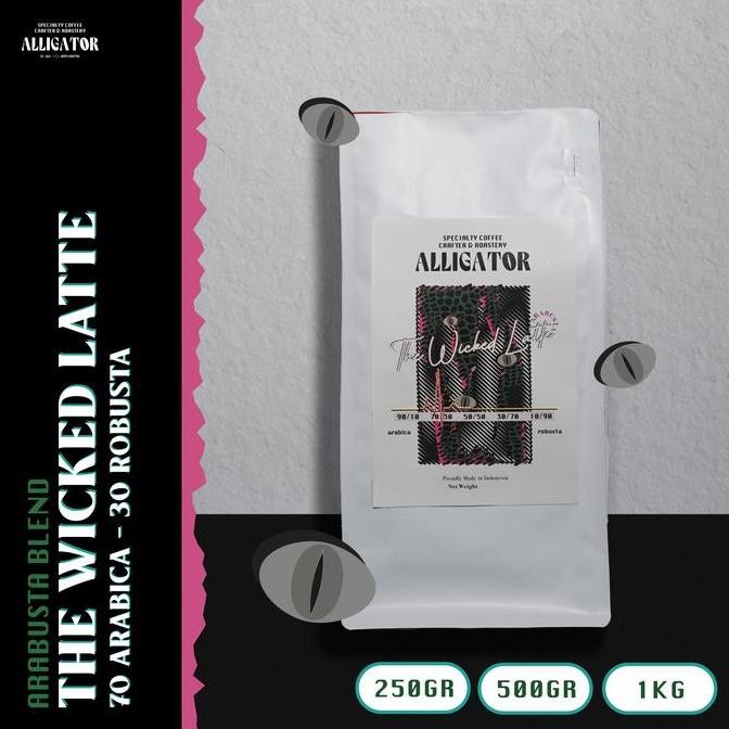 

READY KOPI ESPRESSO BLEND THE WICKED LATTE 1KG - ALLIGATOR ROASTERY