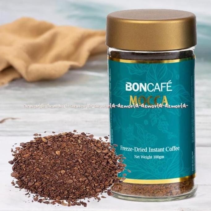 

READY BONCAFE MOCCA 100GR - KOPI INSTAN FREEZE DRIED BUBUK KASAR KALENG ORIGINAL