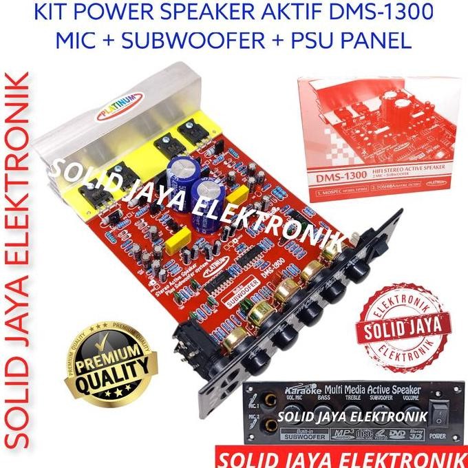 POWER AKTIF AMPLIFIER SUBWOOFER MIC KARAOKE DMS1300 DMS 1300 PLATINUM RESTOCK