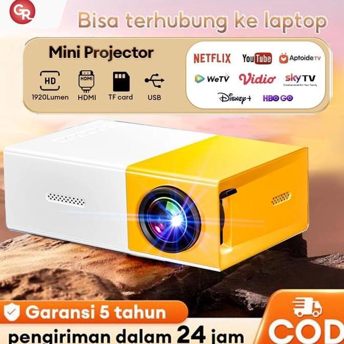 projector mini yg300 proyektor portable usb hdmi untuk hp & laptop murah berkualitas