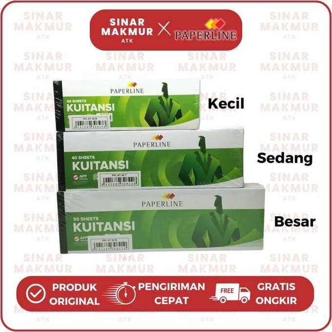 

Kwitansi/Kuitansi Kecil/Sedang/Besar Paperline (Pak)