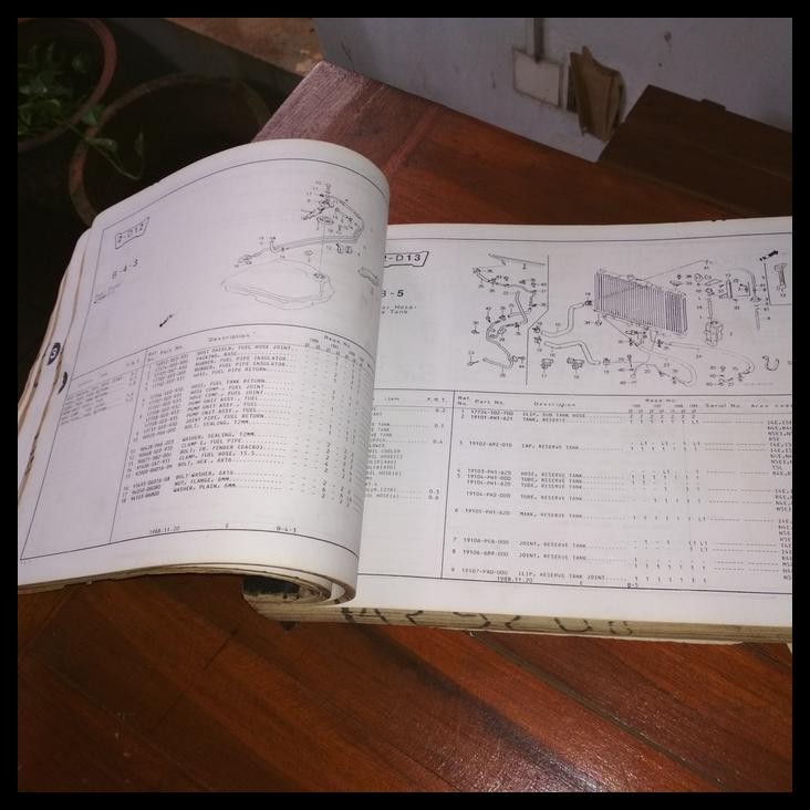 TERBARU BUKU KATALOG MOBIL HONDA ACCORD 1986-1989 COPIAN BEKAS PAKAI