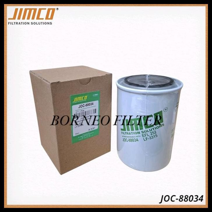 TERMURAH JOC-88034 JIMCO OIL FILTER JOC88034 B281 C-1902 C1902 SFO0252 P550166 P502072 LF3315 EFL252