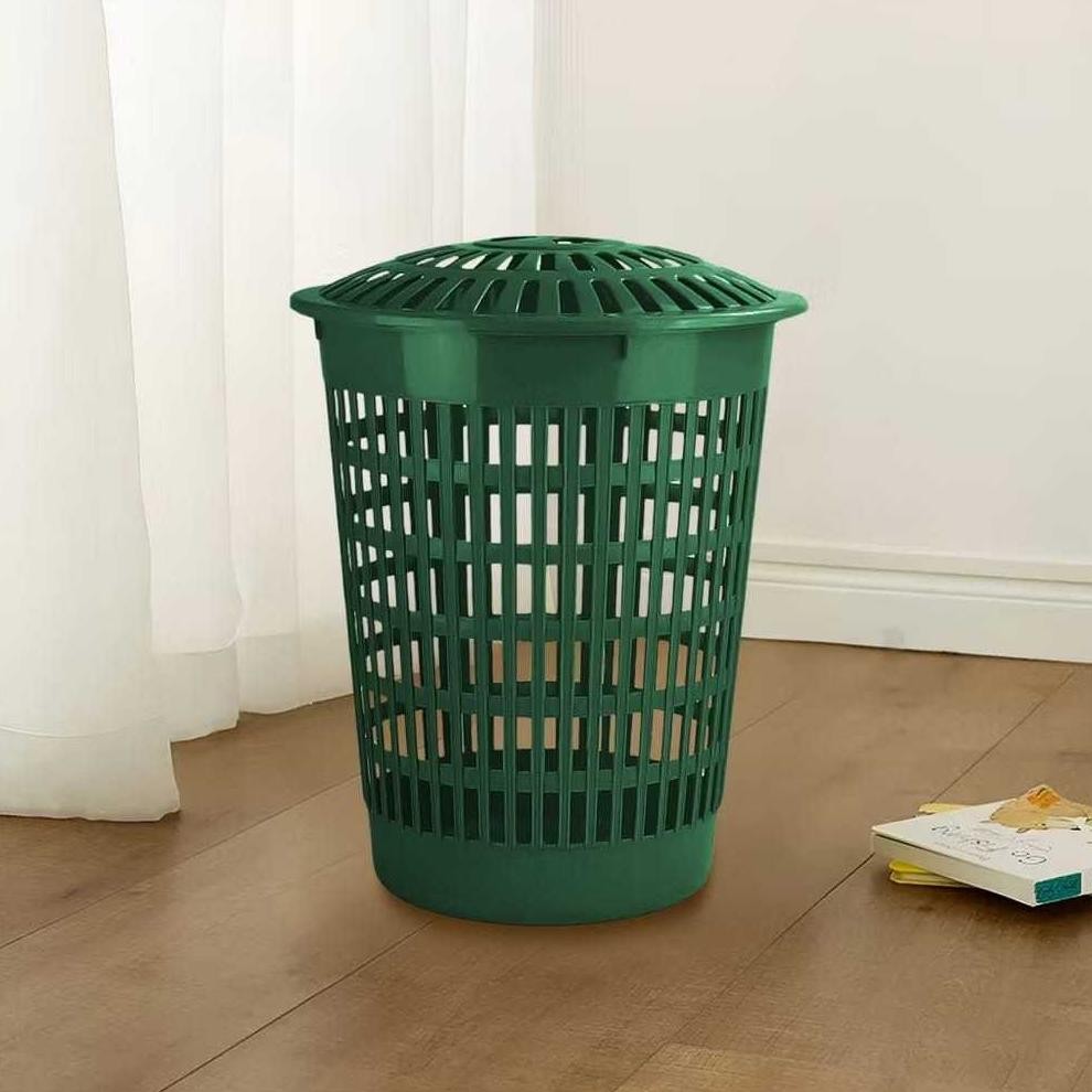 New Model - [Cod] Keranjang Baju Kotor / Keranjang Pakaian Plastik / Laundry Basket Bulat Multifungs