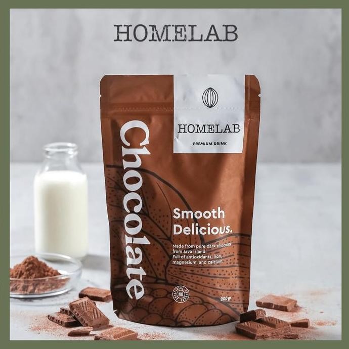 

Original Homelab Coklat Bubuk Premium 200g | Powder Chocolate Murni untuk Minuman