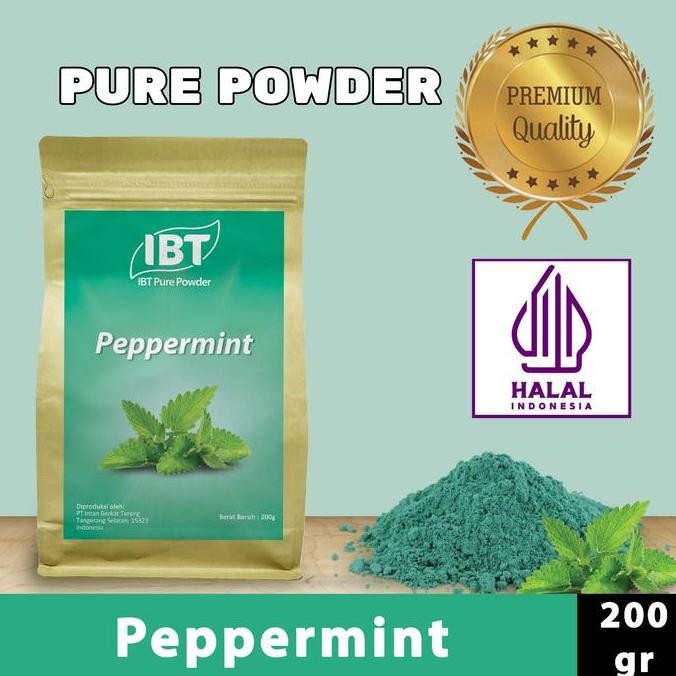 

Original Pure Peppermint Powder 200gr - Bubuk Daun Mint Murni Import untuk Makanan & Kue