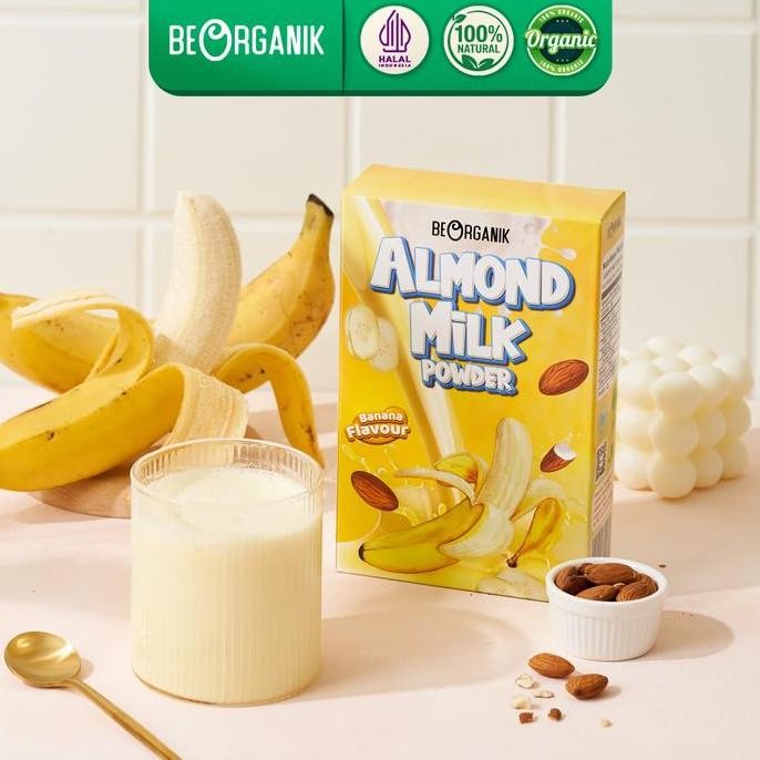 

Original Beorganik Almond Milk Powder Banana - Susu Almond Bubuk Tanpa Gula 500gr