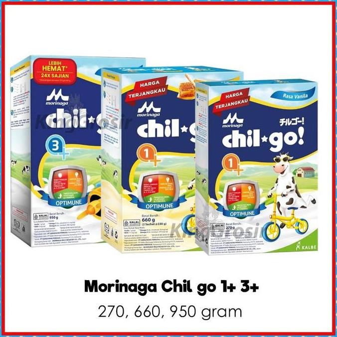 

Original Morinaga Chil Go Powder 1+ 3+ 700gr - Susu Anak Chil-Go Bubuk