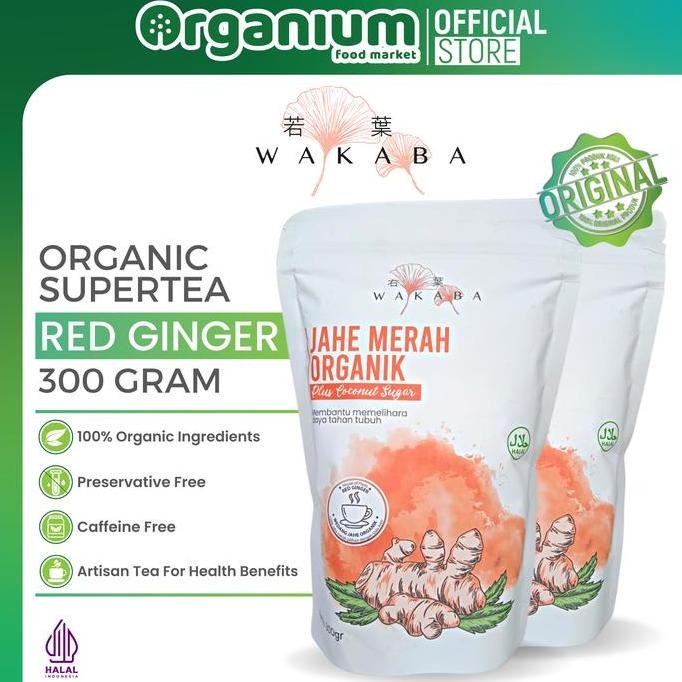 

Original WAKABA Red Ginger Powder 300gr - Bubuk Jahe Merah untuk Pegal & Meriang