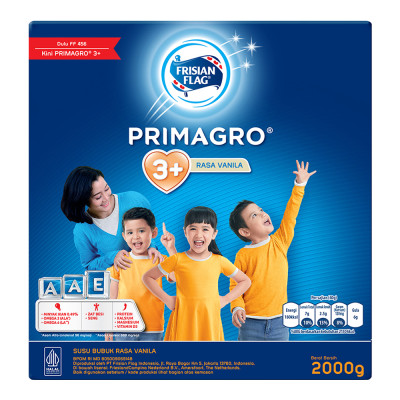 

Frisian Flag Primagro 3+ Susu Anak 4-6 Tahun Vanila 2 kg