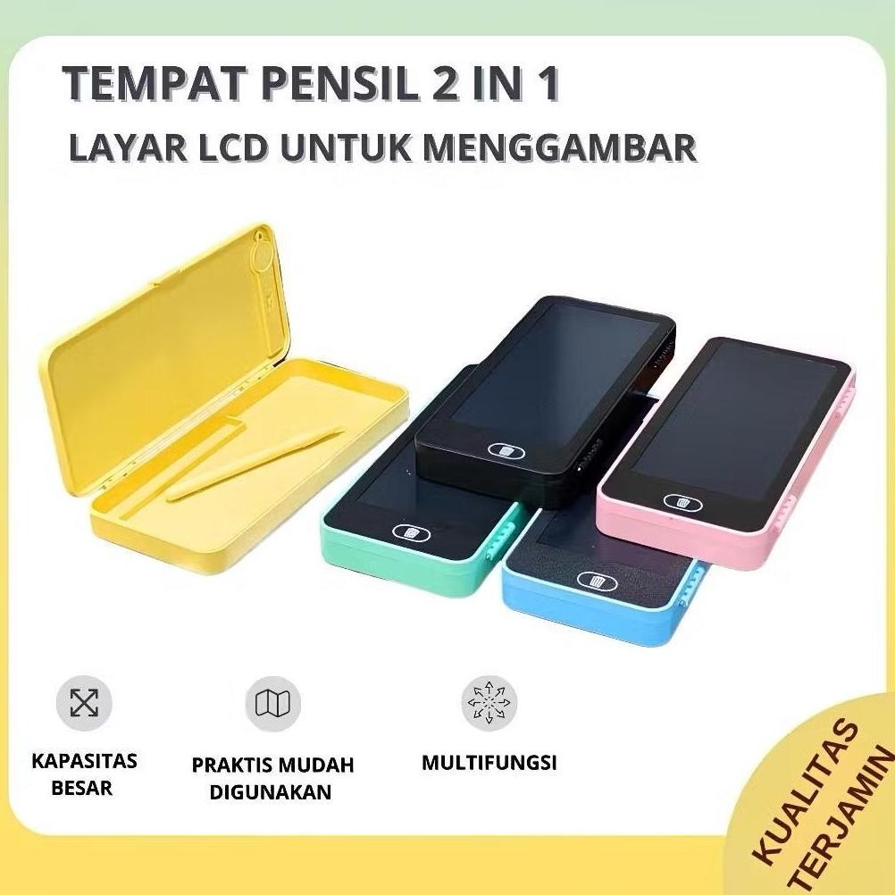 

Fg-80 [Fs] Kotak Pensil Case Besar Lcd Writing Drawing Box Case Ukuran Besar Pencil Drawing Pad Edukasi 2In1 Fg-80