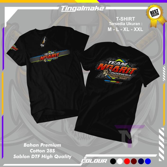 Promo Baju Distro Team Ngarit Indonesia Unisex Kaos Distro Sobat Ngarit Kata Kata Baju Tukang Ngarit