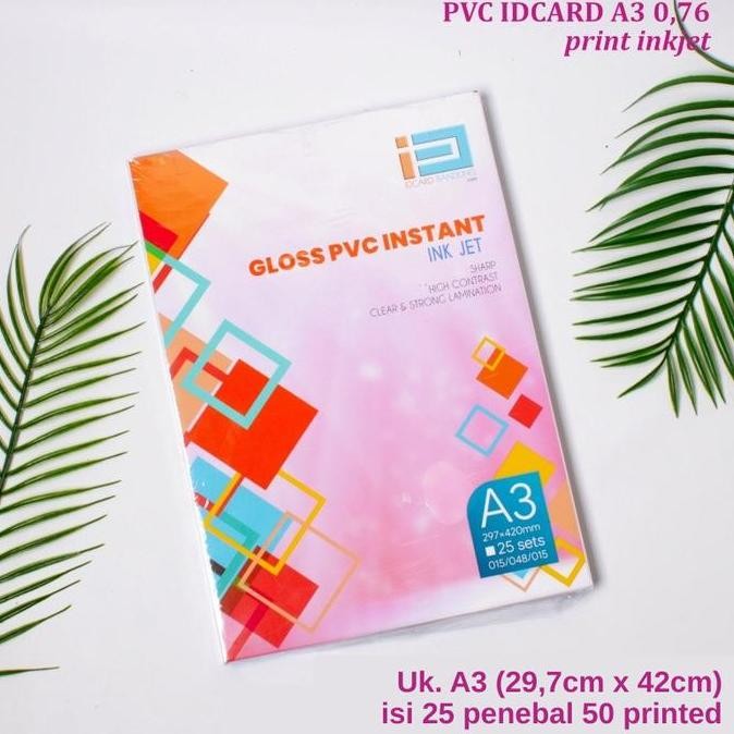 

Promo bahan id card instan ukuran A3 print inkjet dan laser COD