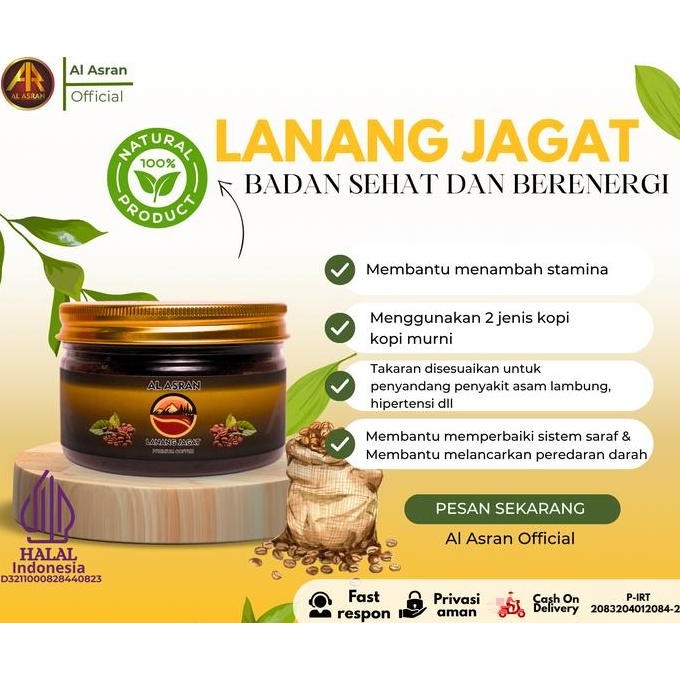 

Original Kopi Bubuk Lanang Jagat Al Asran - Arabika Robusta Premium Coffee Powder