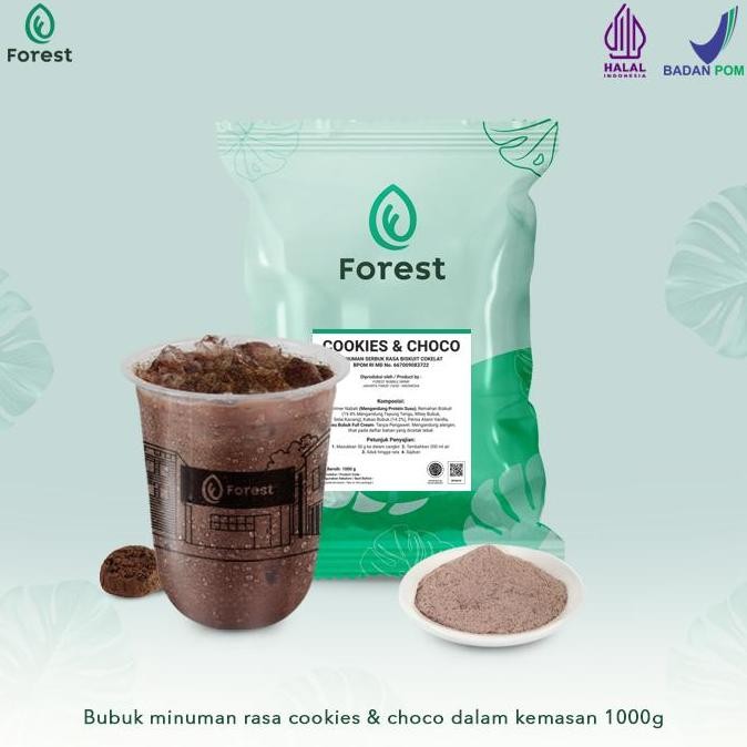 

Original Bubuk Minuman Cookies & Choco Powder - FOREST Bubble Drink 1Kg