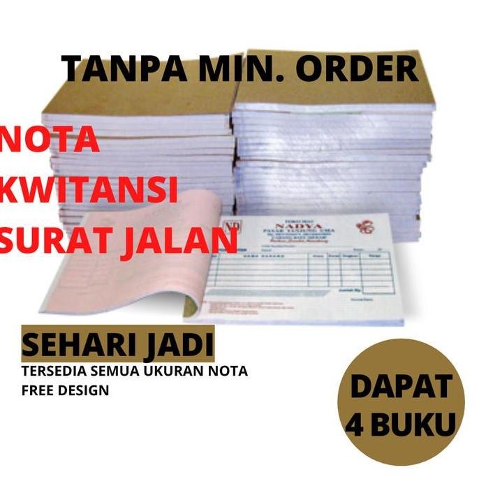 

[Termurah] Nota Toko Custom 1/2/3 Rangkap / Ply Bon Surat Jalan Kwintansi