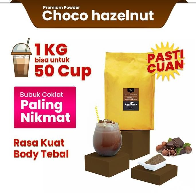 

Original Premium GOLD Choco Hazelnut Drink Powder | Bubuk Minuman Rasa Coklat Hazelnut 1kg
