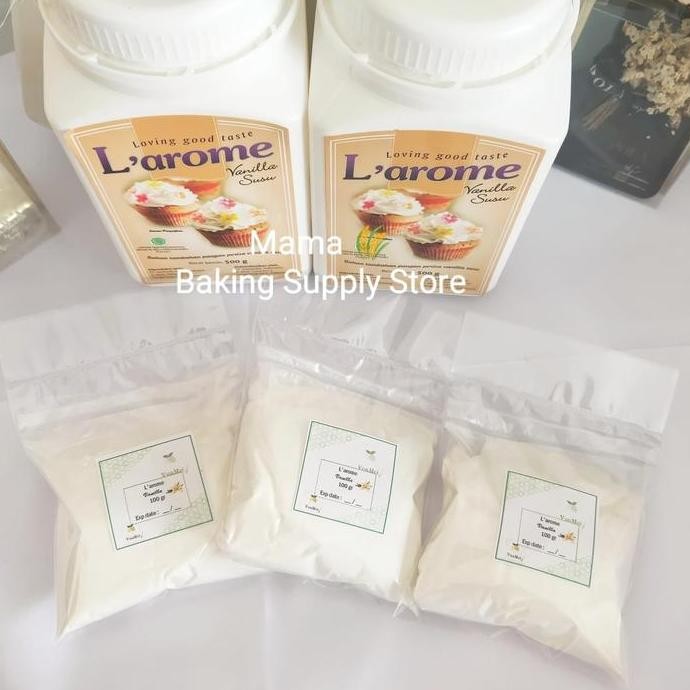 

Original Larome Vanilla Milk Powder 100g - Bubuk Susu Rasa Vanila Repack Wangi