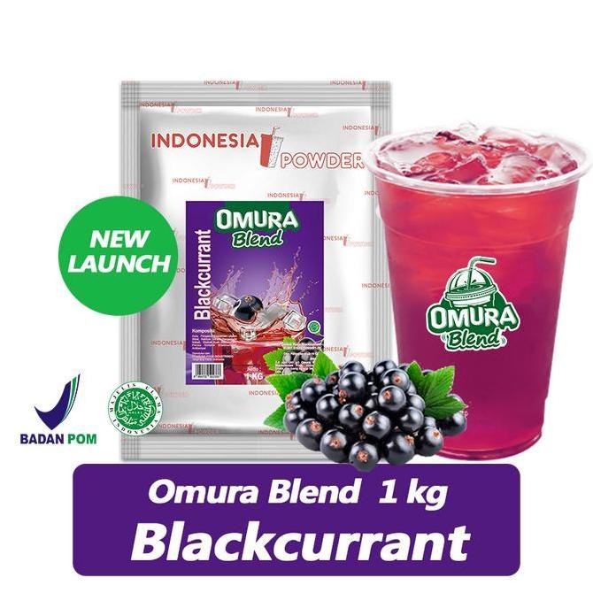 

Original OMURA Blackcurrant Drink Powder 1kg - Bubuk Minuman Rasa Anggur Omura Blend