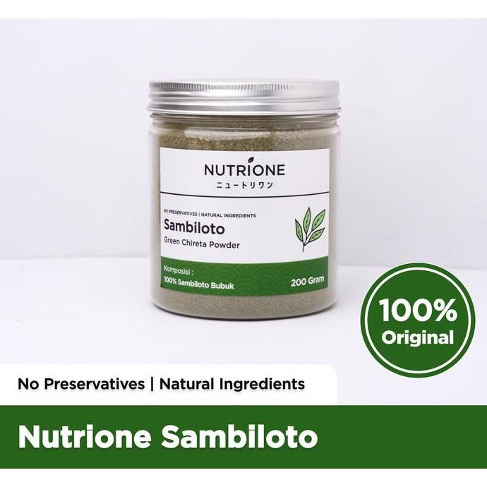 

Original Sambiloto Powder Nutrione | Bubuk Herbal Green Chireta Premium Original