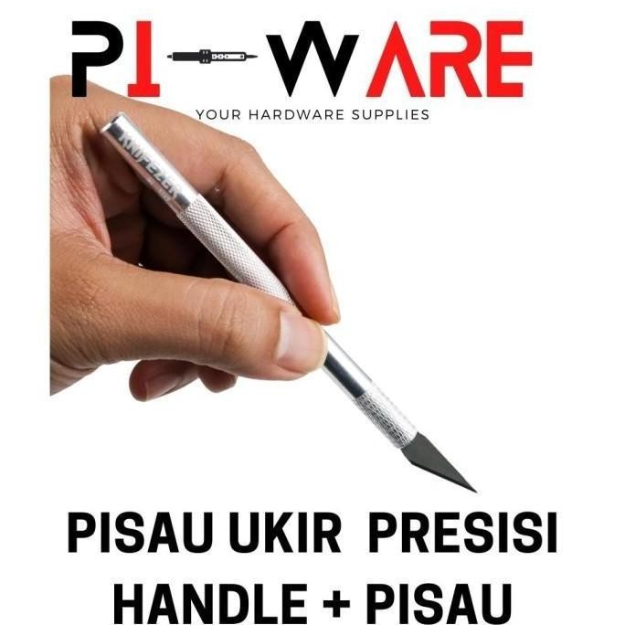 

Pisau Ic Presisi Ukir Seni Hobby Crafting Art Knife Metal Handle Blade
