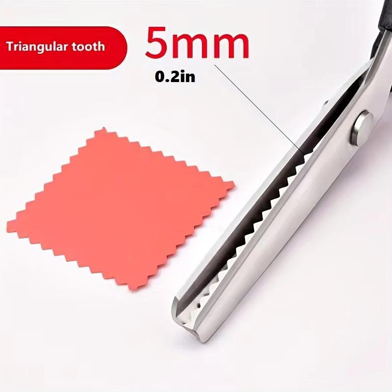 

GUNTING KAIN MODEL ZIGZAG DAN LINGKARAN GUNTING JAHIT Stainless steel lace scissors, large RB2