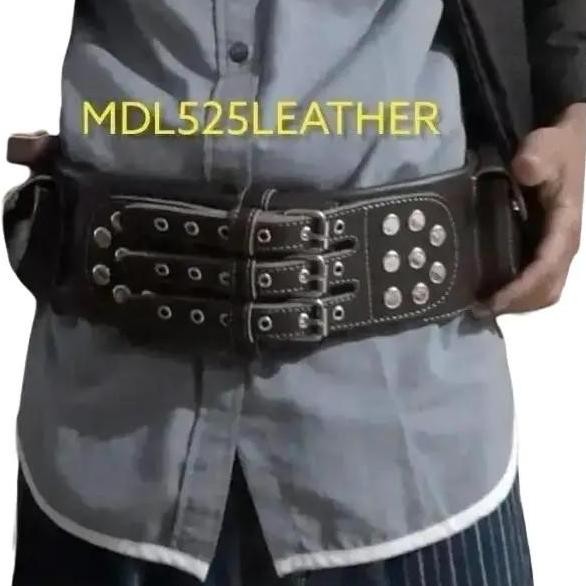 Sabuk Jawara Belt -  Ikat Pinggang Pria Kulit Asli Model 3 Ring Gesper Warna Coklat Hitam Tan