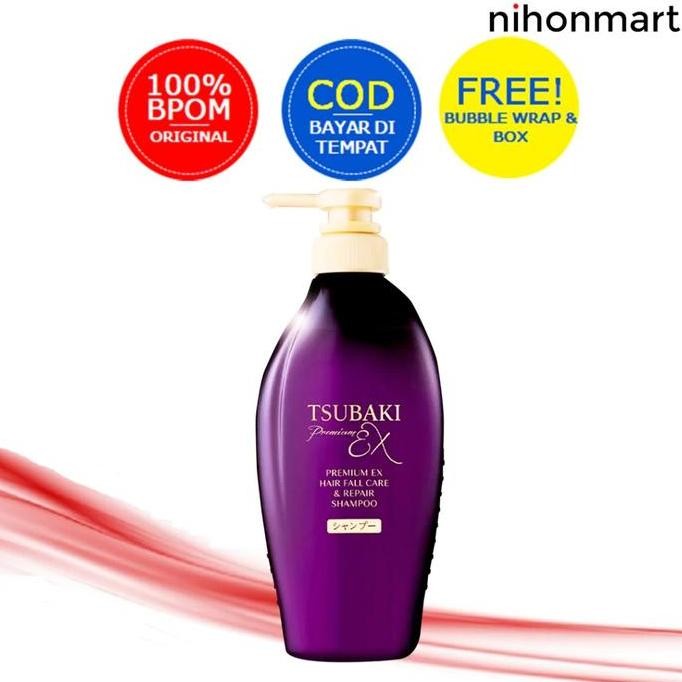 Terbaru Tsubaki Premium EX Hair Fall Shampoo 450ml - Sampo Jepang Anti Rontok & Rusak