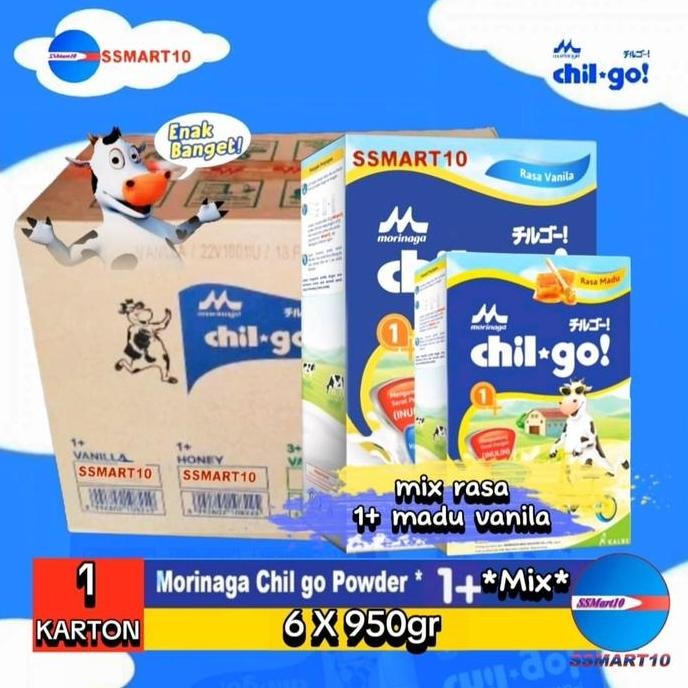 

Original Morinaga Chil Go Powder 6x950gr - Susu Bubuk Pertumbuhan Anak 1+ 3+