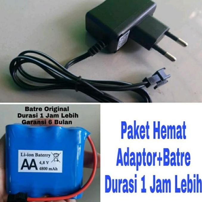 Mobil Remot Rc Charger Batere Dan Baterai 4,8V Mainan Remote Control