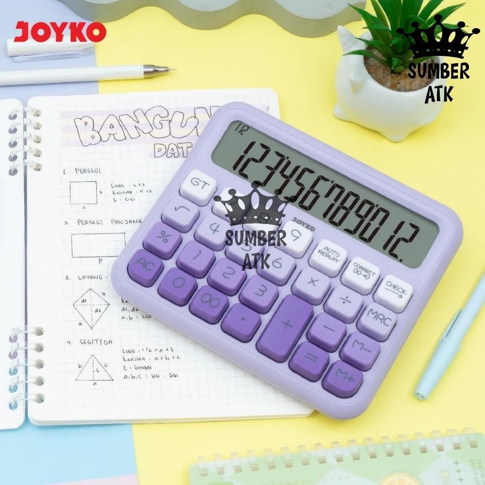 

Calculator Kalkulator Joyko CC-63ACO CC-63BCO CC-63DCO 12 Digits Check & Correct RB2