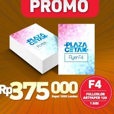 

Promo cetak brosur murah ukuran F4 COD