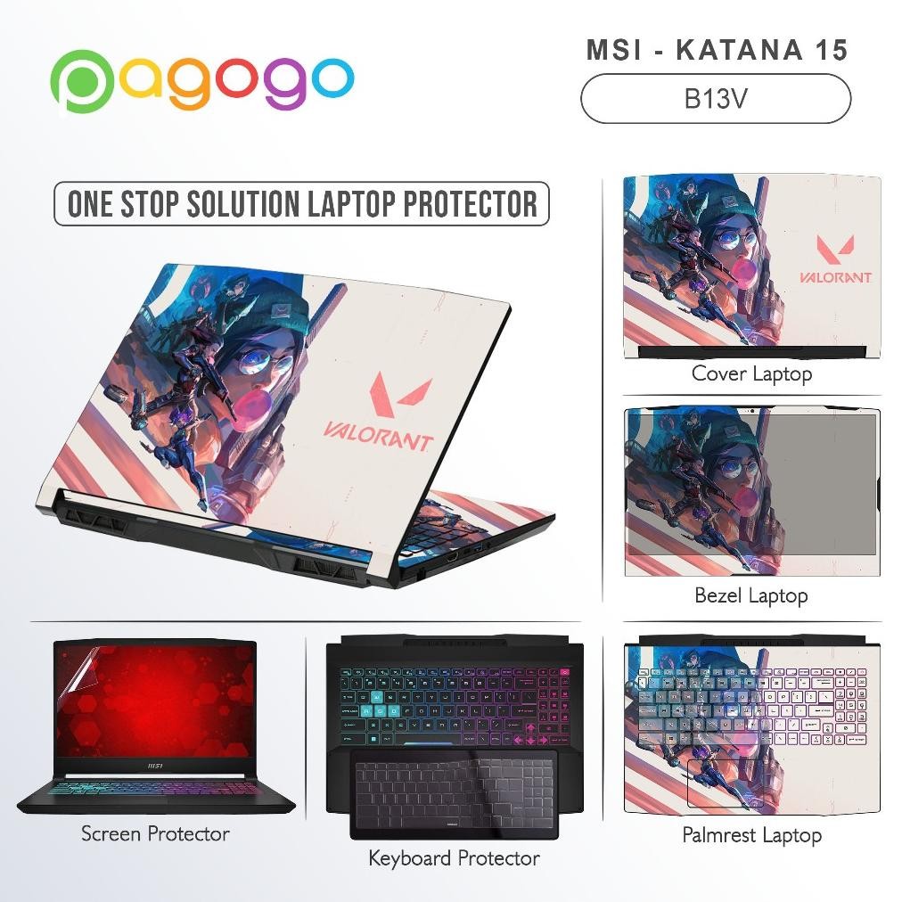 Ready Screen Guard Skin Keyboard Protector Garskin Stiker Laptop Msi Katana 15 B13V B13VEK B13VFK B1