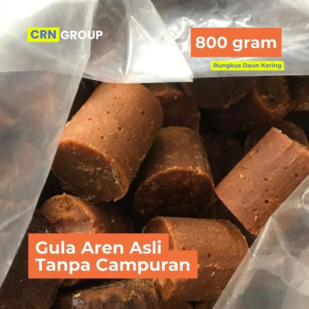 

[800 Gram] Gula Aren / Gula Kawung Asli Tanpa Campuran Bungkus Daun Kering Nugi