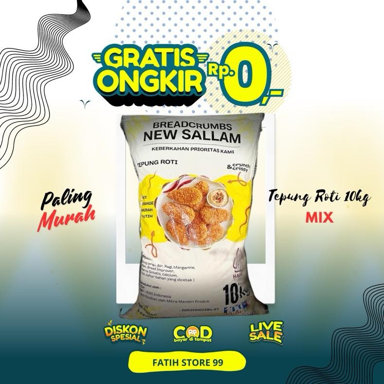 

Tepung Roti Mix Laminasi New Sallam Per 1 Bal @ 10 Kg Termurah Nugi