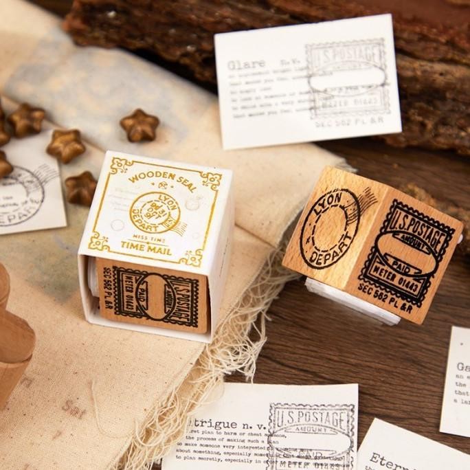 

Stamp Journal Scrapbook DIY 3 Sisi Multifungsi Cap Journalling Material KIT Bahan Kayu RB3