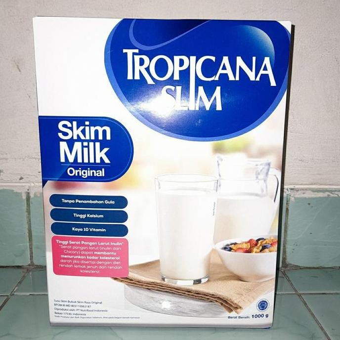 

Tropicana Slim Non Fat Skim Milk (Susu NFDM Original 1kg / 1000gr) HS