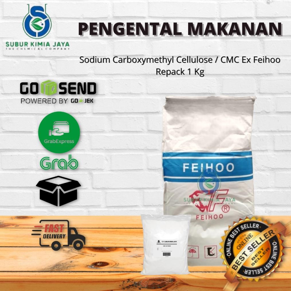 

CMC Ex Feihoo / Sodium Carboxy Methyl Cellulose Food Grade 1 Kg Nugi