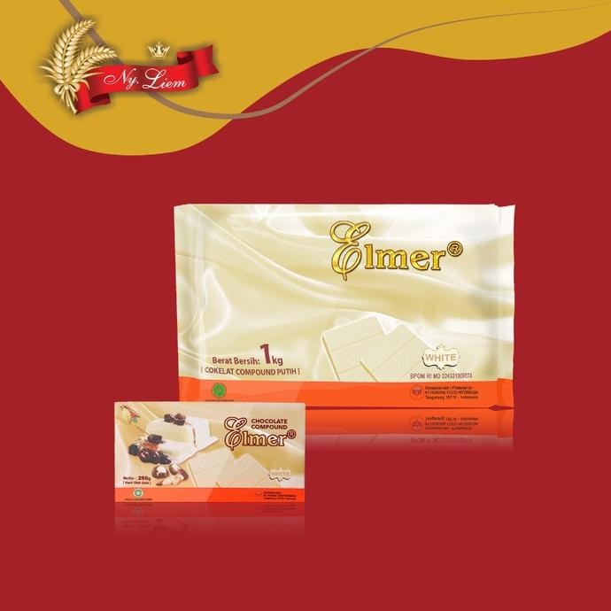 

ELMER Chocolate Compound White 250 gram Nugi