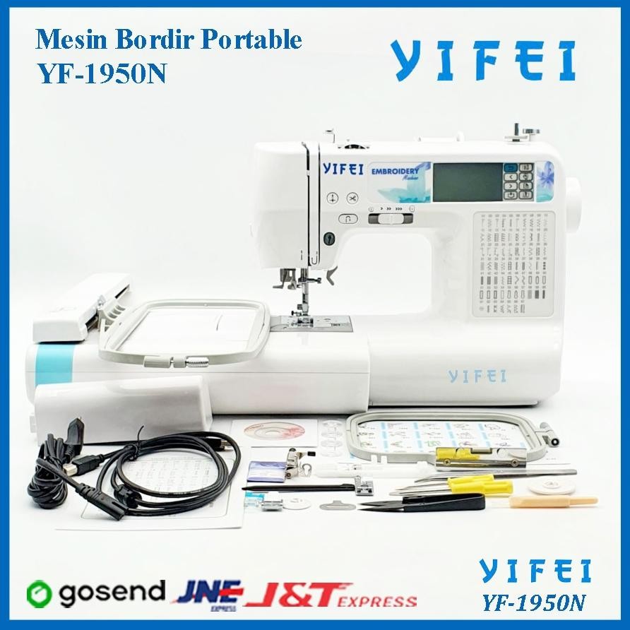 Mesin Jahit & Bordir Portable YIFEI YF-1950N Nugi