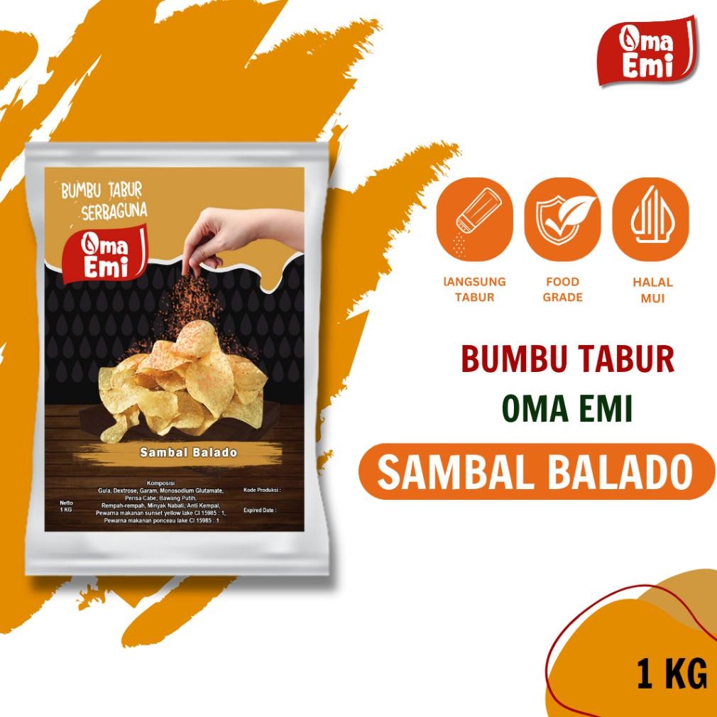 

BUMBU TABUR SAMBAL BALADO 1KG Nugi