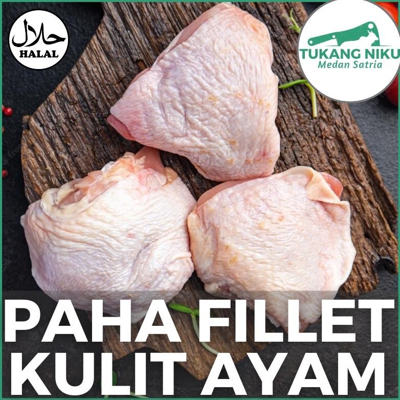 

Paha Fillet Ayam Kulit - Halal Daging Tanpa Tulang Segar Frozen Boneless Filet Fresh Beku Potong Polos Chicken Thigh Bekasi Kg Gr Nugi